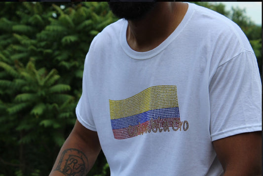 White Colombia Oro short sleeve tee